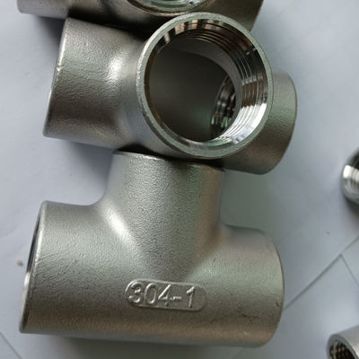 AISI 304 Stainless Steel Threaded Tee