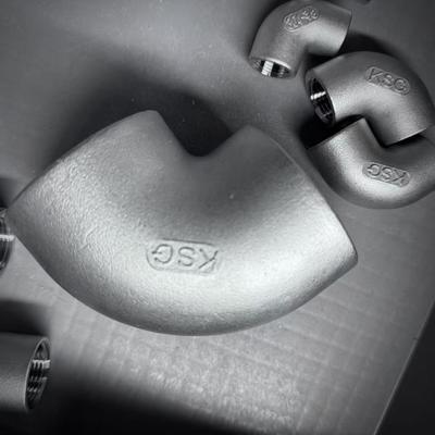 304/316 Stainless Steel 90 Degree Threaded Elbow , Cast Fittings MSS SP-114